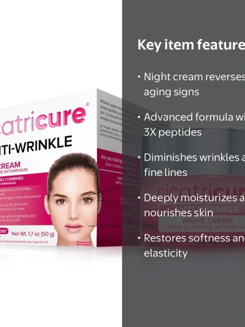 Cicatricure Night Cream, Anti-Wrinkle 1.7 fl oz.